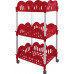 CARRELLO DOLLY PANAMA ROSSO (3pz)